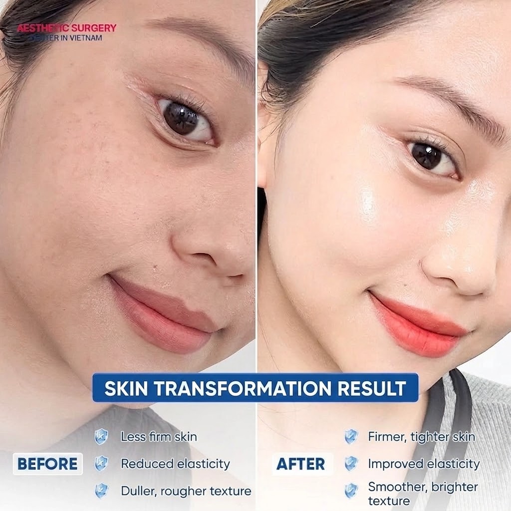 Customers’ skin shows noticeable improvements after undergoing treatments using Rejuran products at Seoul Center