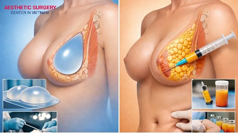 Breast augmentation combining implants and autologous fat creates a balanced, natural-looking bust.