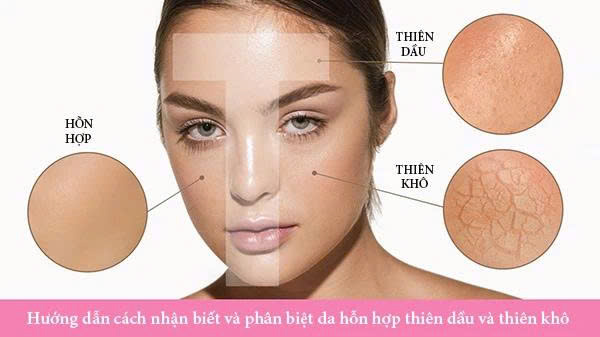 Làm sao phân biệt da hỗn hợp với các loại da khác?