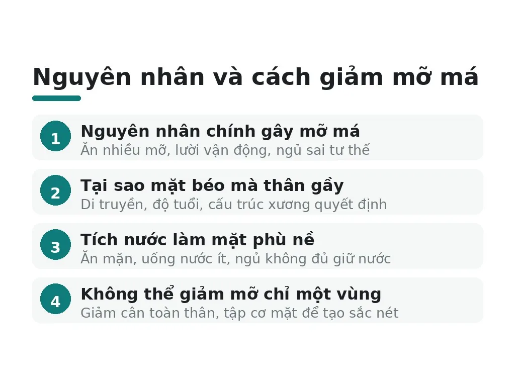 Mỡ má: nguyên nhân và tại sao khó giảm?