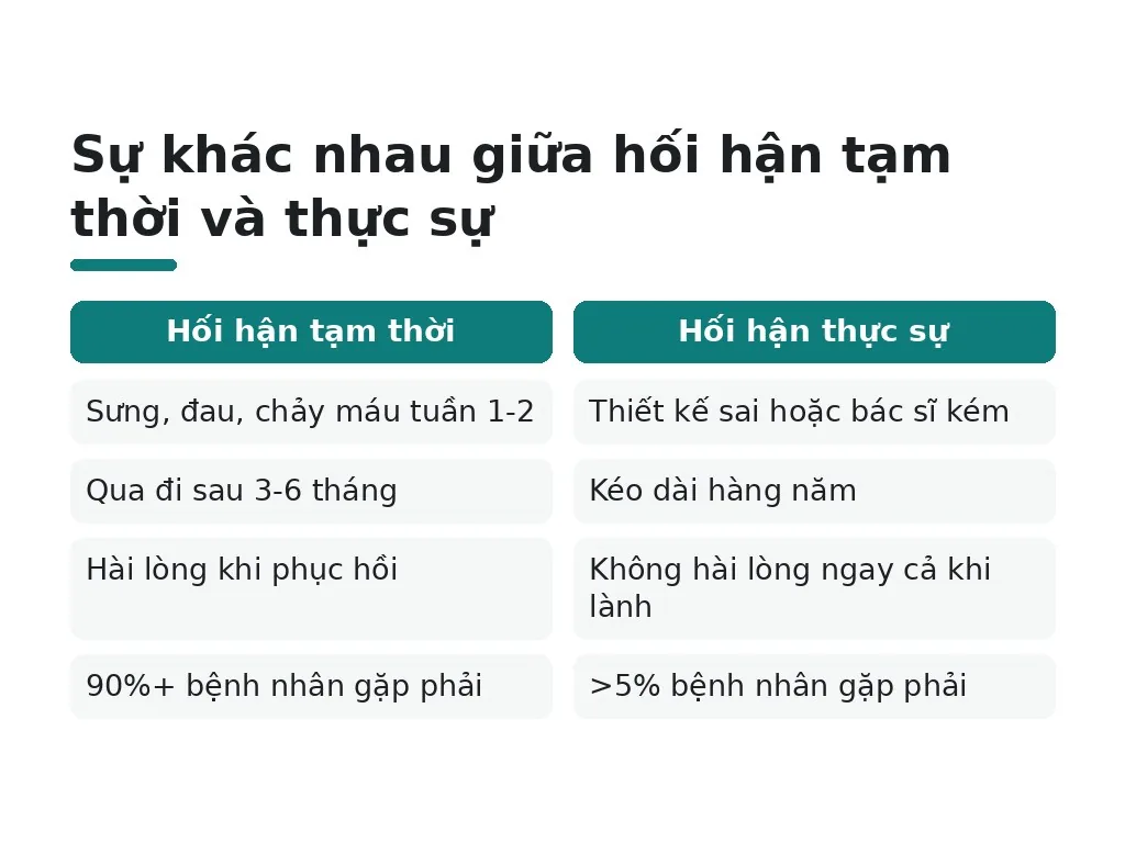 Sự khác nhau giữa hối hận tạm thời và thực sự