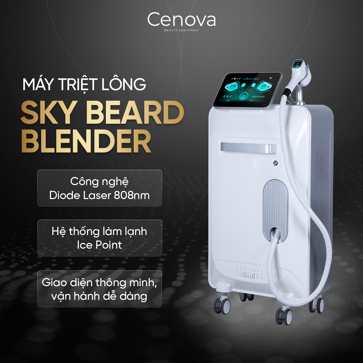 MÁY TRIỆT LÔNG SKY BEARD BLENDER