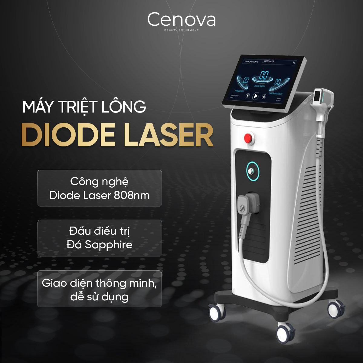 MÁY TRIỆT LÔNG DIODE LASER