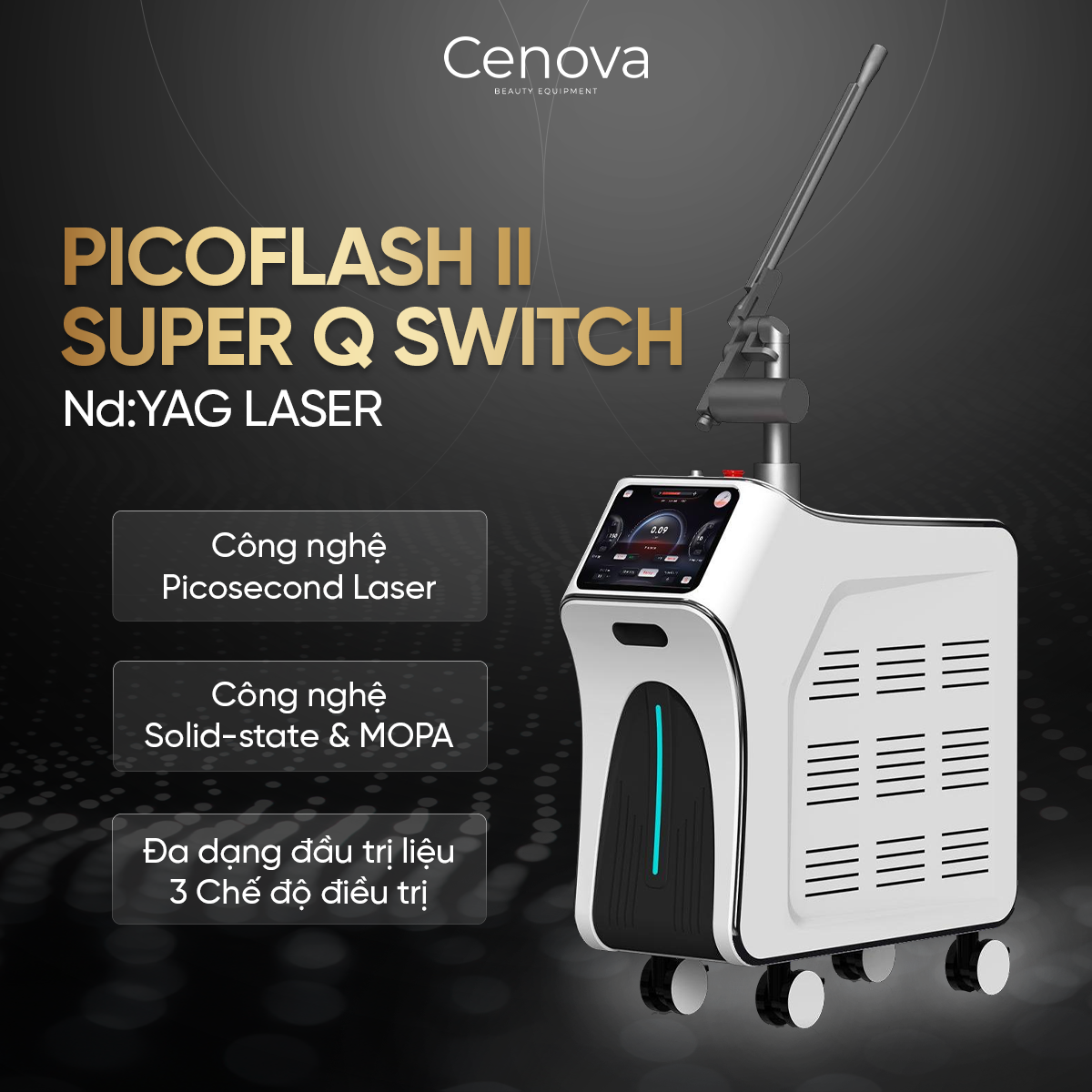 MÁY PICOFLASH II SUPER Q SWITCH ND:YAG LASER