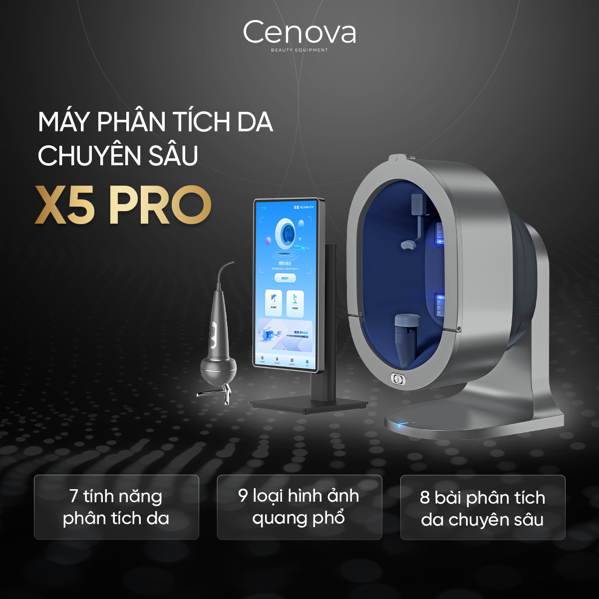 MÁY PHÂN TÍCH DA CHUYÊN SÂU X5 PRO