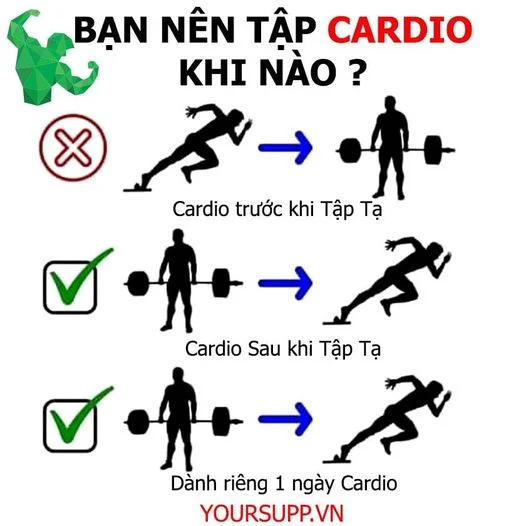 Tập Cardio Hay Tạ Trước Là Tốt Hơn?