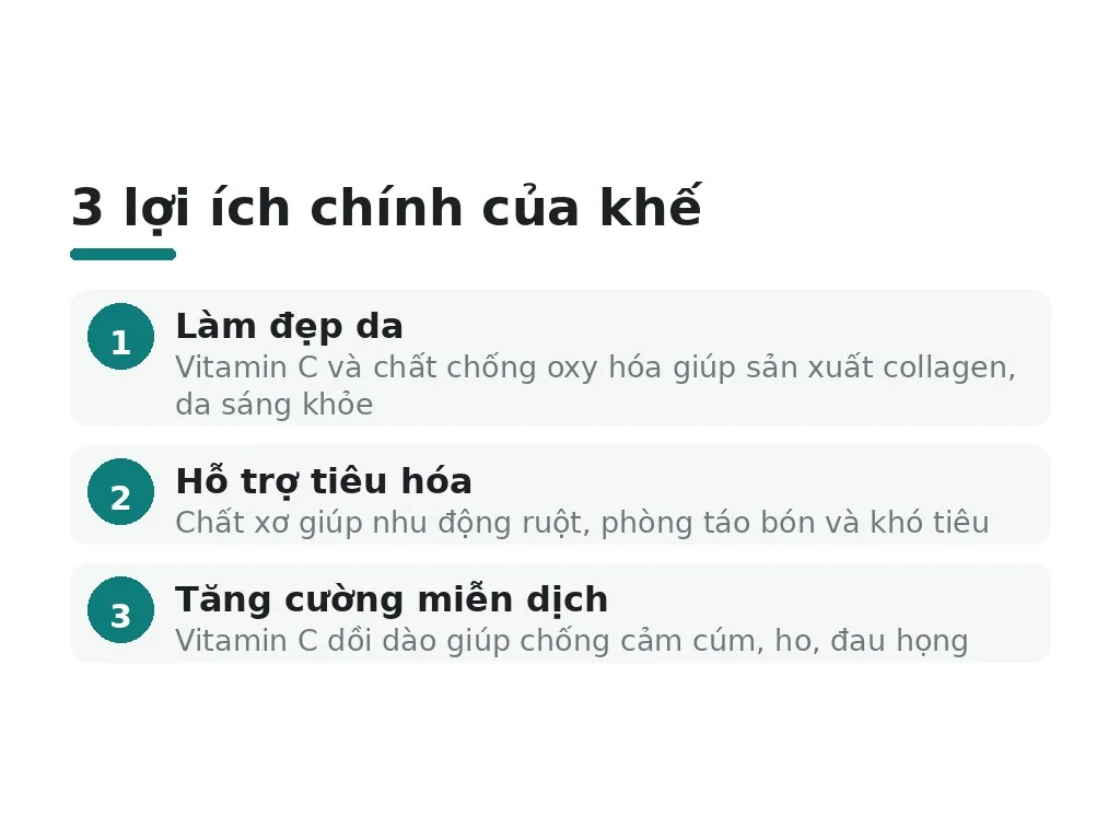 Những lợi ích khác của khế ngoài giảm cân?