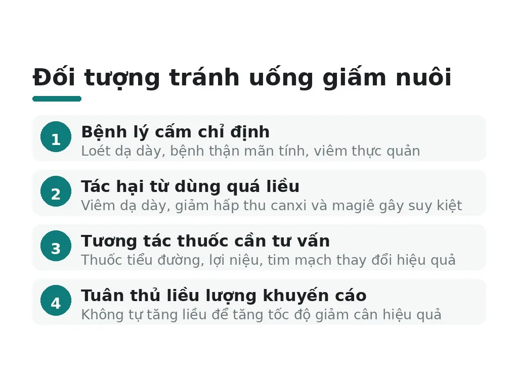 Ai không nên uống giấm nuôi để giảm cân?