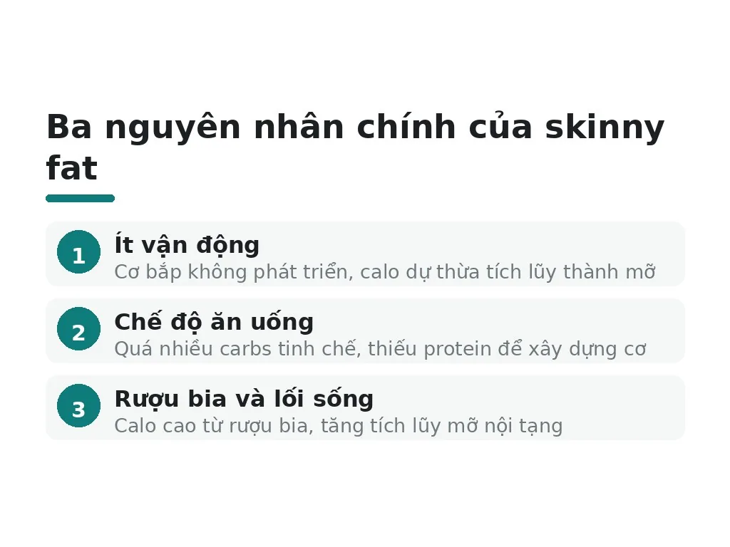 Skinny fat là gì và tại sao cơ thể bạn xuất hiện tình trạng này?