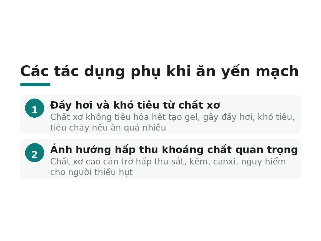 Những tác dụng phụ nào khi ăn yến mạch cần chú ý?