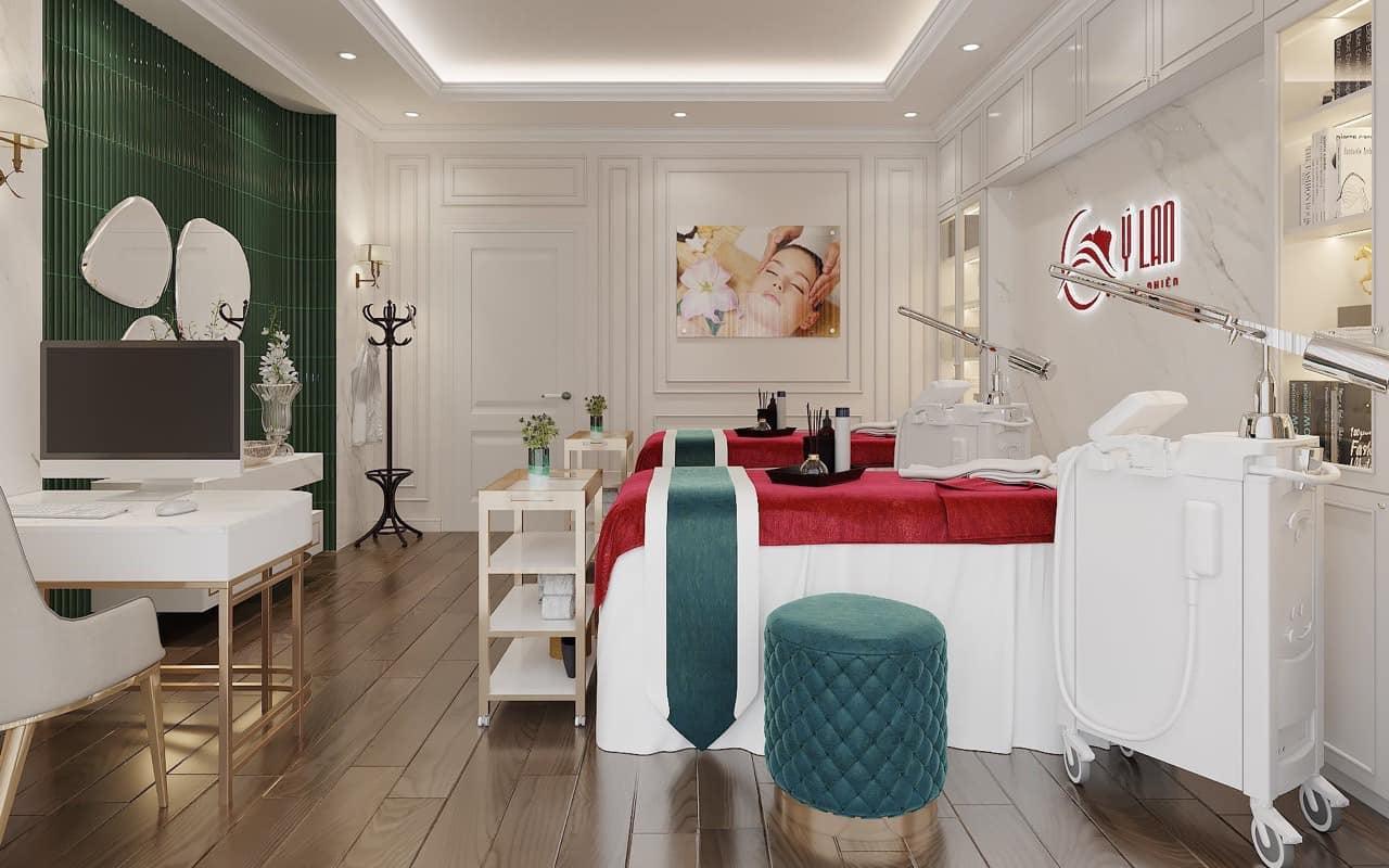 Phòng dịch vụ tắm trắng thiên nhiên tại Thẩm mỹ viện Ý Lan