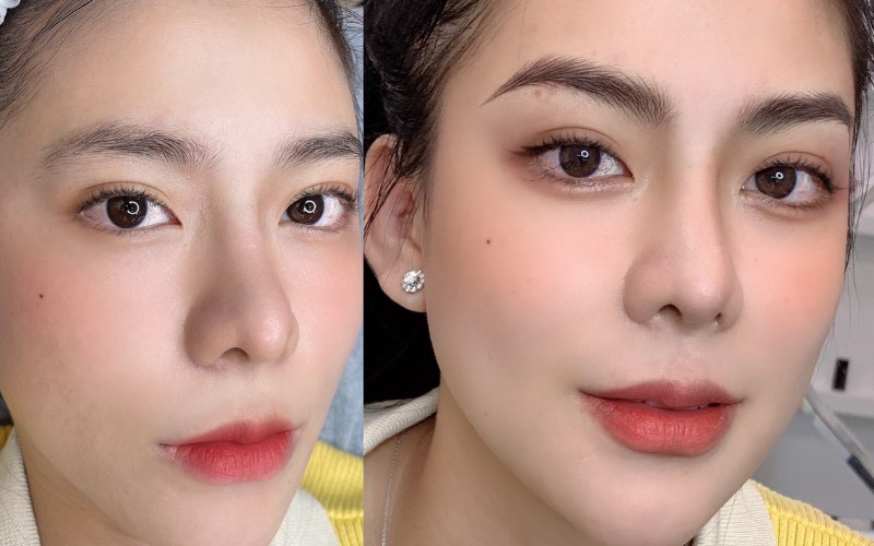 Khách làm combo mày - môi tại Van Thi Brows
