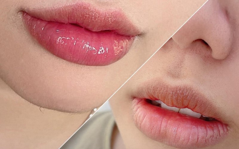 Kết quả phun môi - xóa nhăn ấn tượng tại Kiều Beauty Spa