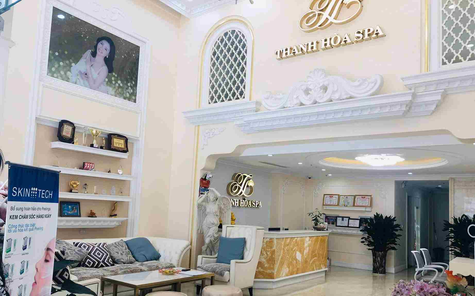 Thẩm mỹ viện Thanh Hòa với không gian gần gũi và đội ngũ nhân viên giàu kinh nghiệm