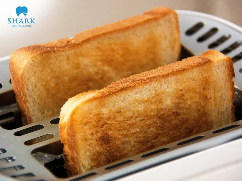 Toasted bread can loosen brackets after braces and put unnecessary pressure on orthodontic appliances