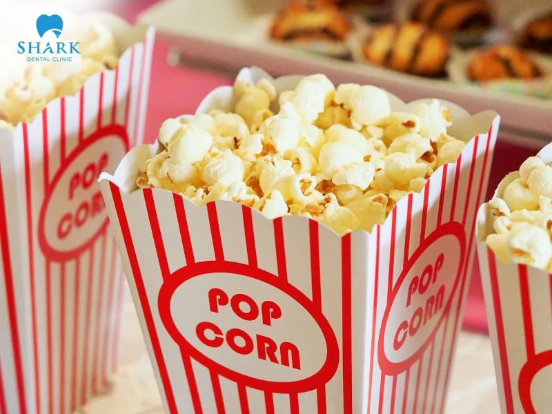 Popcorn should be avoided, as the kernels can easily get stuck in brackets and affect orthodontic results