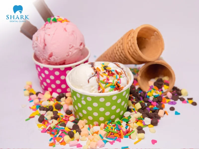 Hard or frozen foods may dislodge brackets and cause severe tooth sensitivity or discomfort