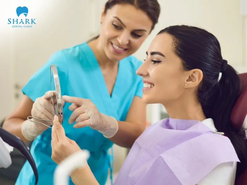 Porcelain crowns front teeth effectively improve issues like discoloration, gaps, and yellow stains