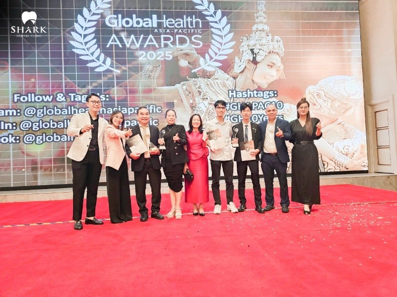 Shark Dental was named at the Global Health Asia Pacific 2025 awards ceremony held in Thailand.