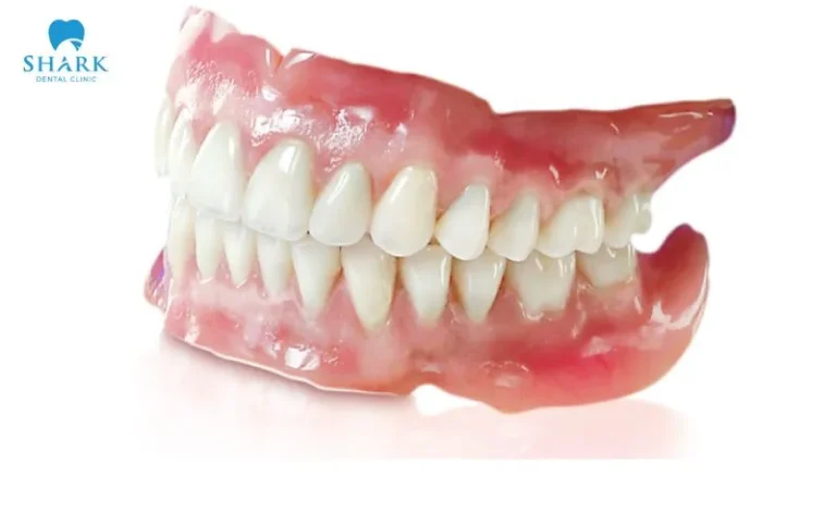 Removable plastic dentures are relatively safe and easy to apply.