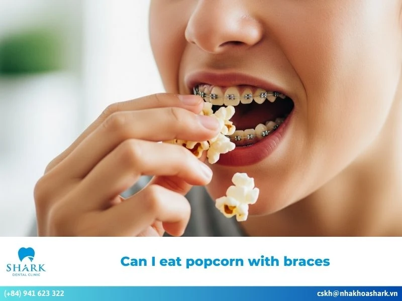 Can i eat popcorn with braces