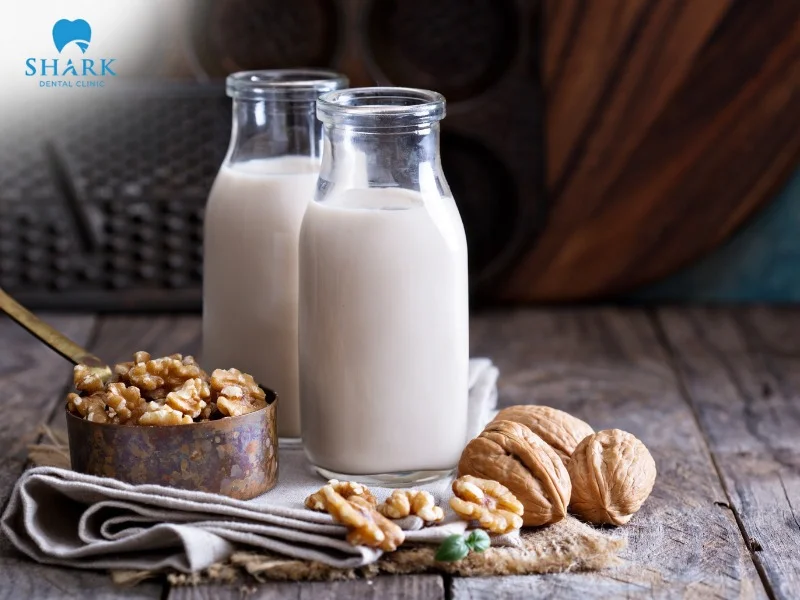 People with braces should replace carbonated soft drinks with nut-based milk