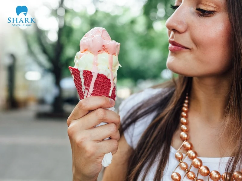 You should limit eating ice cream or wait until after completing your orthodontic treatment at the dental clinic
