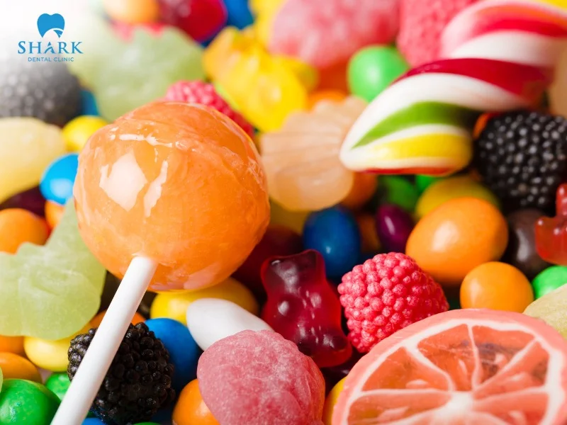 People with braces should limit eating hard candies