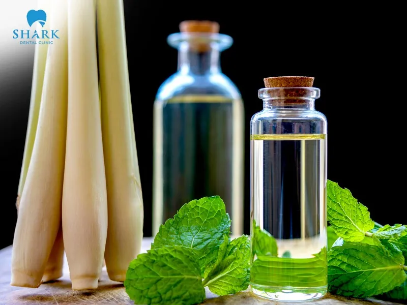 Peppermint essential oil has antibacterial and anti-inflammatory properties that can help relieve pain after a root canal