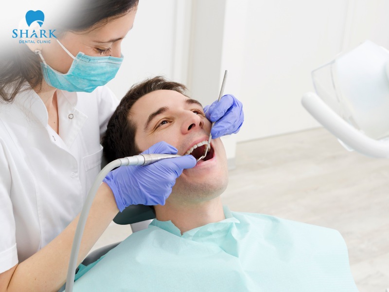 Ultrasonic scaling breaks down the hardened tartar structure, removes plaque buildup, and helps keep your teeth clean and strong