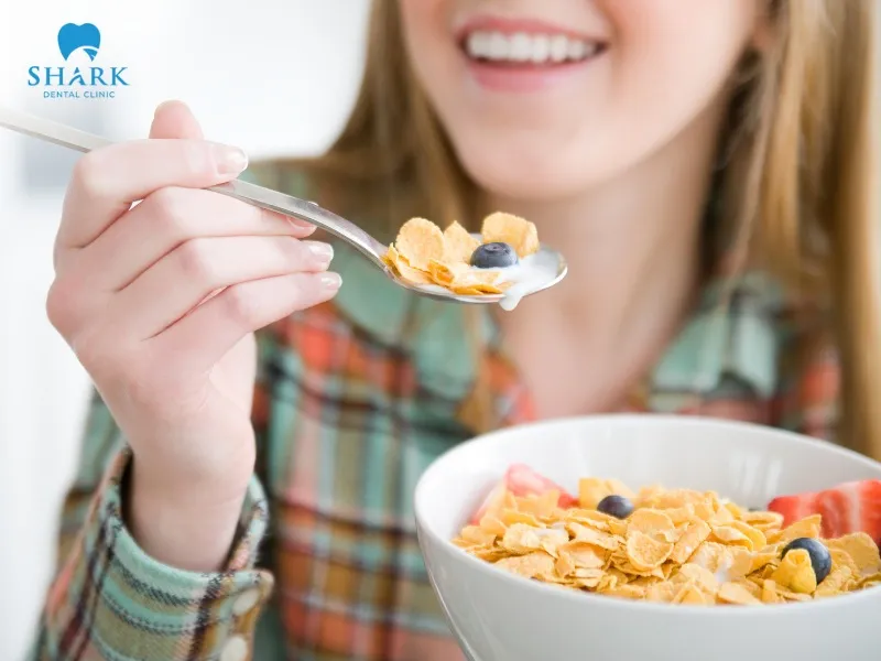 You should avoid chewing on the tooth that just underwent a root canal; when eating, chew gently and prioritize soft food