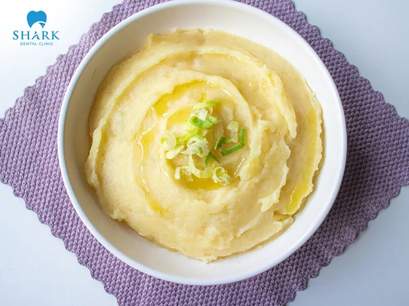 Mashed potatoes are easy to chew and swallow while providing good nutrition for your health