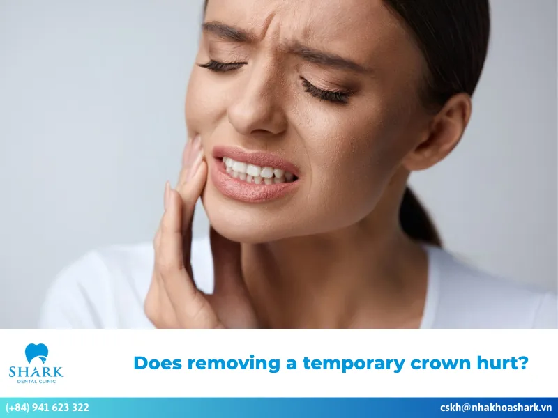 Does removing a temporary crown hurt