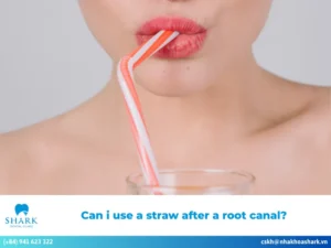 Can i use a straw after a root canal?