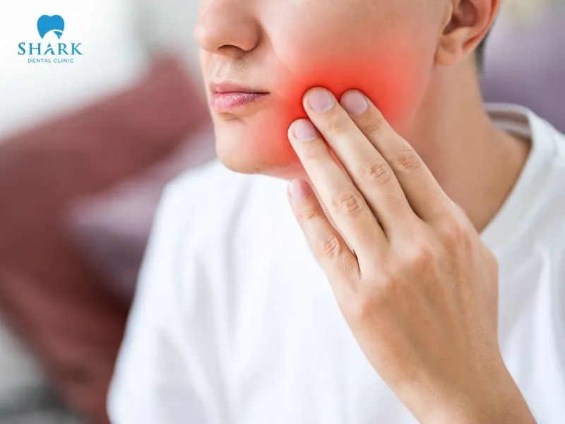 A dental abscess can cause swelling of the gums, cheeks, or around the tooth root, which is extremely uncomfortable