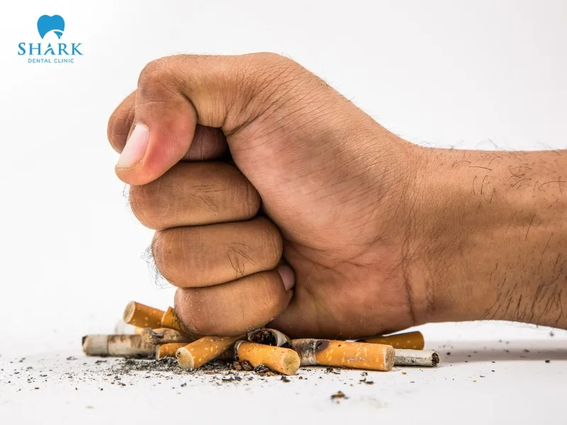 During the period of wearing a temporary crown, you should absolutely avoid smoking