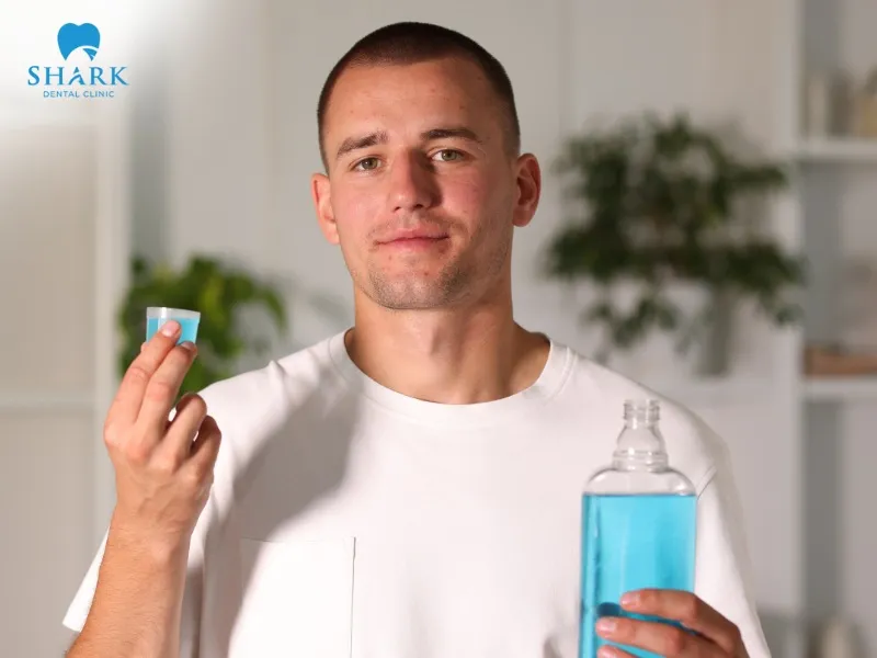 You should rinse your mouth daily with a mild saltwater solution