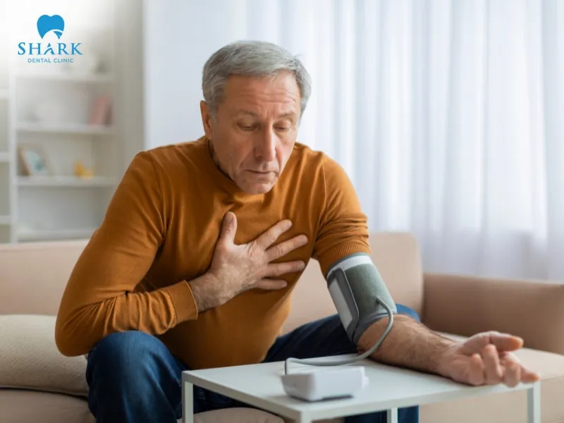 People with a history of high blood pressure may experience dangerous spikes in blood pressure when a tooth becomes infected