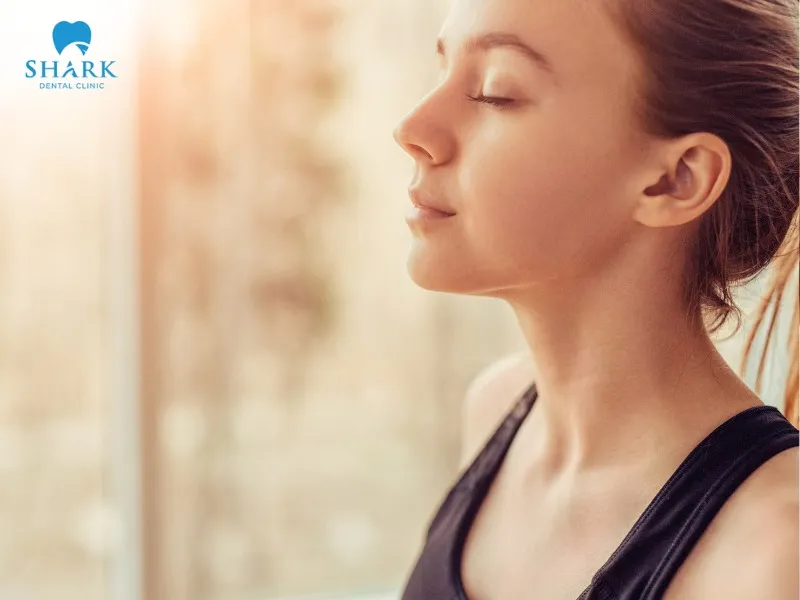 Breathing through the left nostril can be effective in helping lower heart rate and stabilize blood pressure