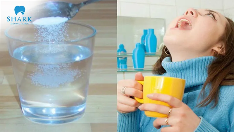 Rinsing with salt water is an effective way to reduce the risk of infection after getting a dental crown