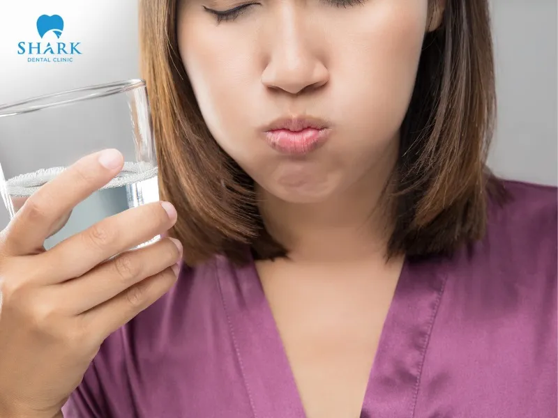 You should rinse your mouth daily with warm salt water