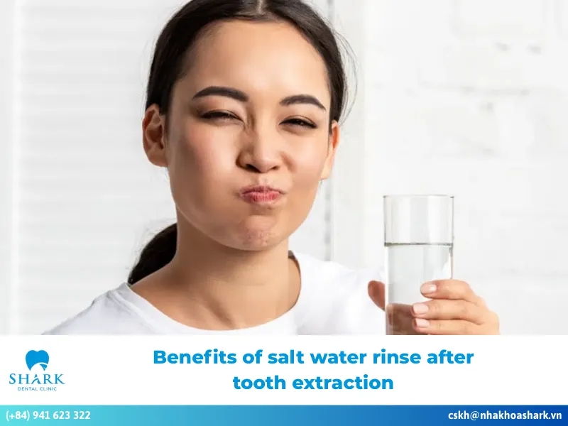 benefits of salt water rinse after tooth extraction