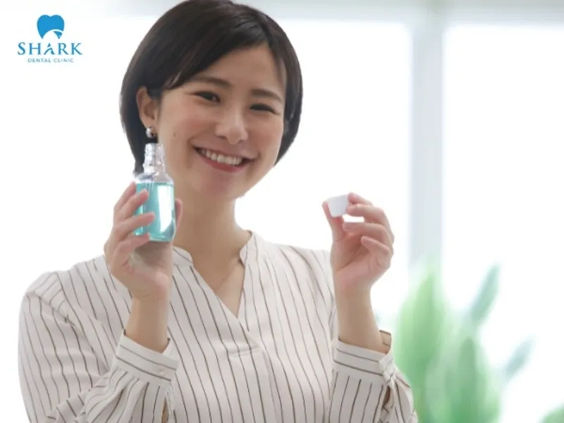 You should rinse with salt water after finishing meals