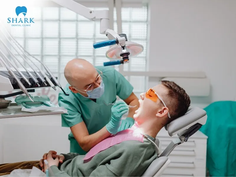The dentist will recheck the oral condition to ensure the patient does not experience discomfort or irritation