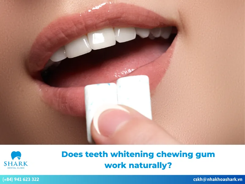 Teeth whitening chewing gum