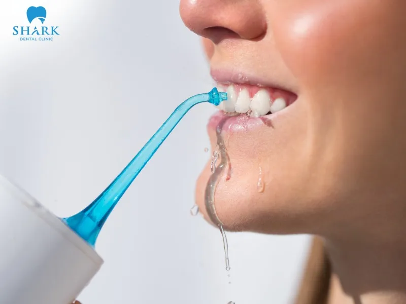 A water flosser is capable of effectively removing plaque in the oral cavity