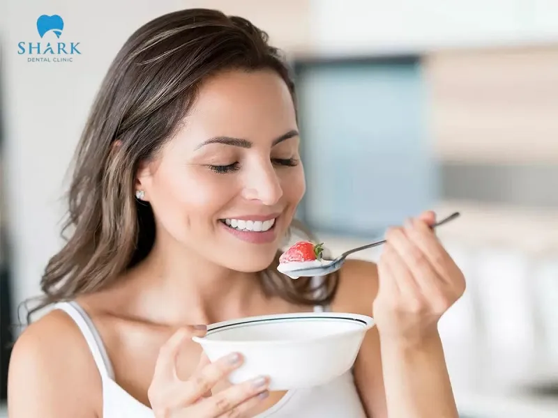 Prioritize soft foods such as yogurt to help reduce pressure on the recently extracted area