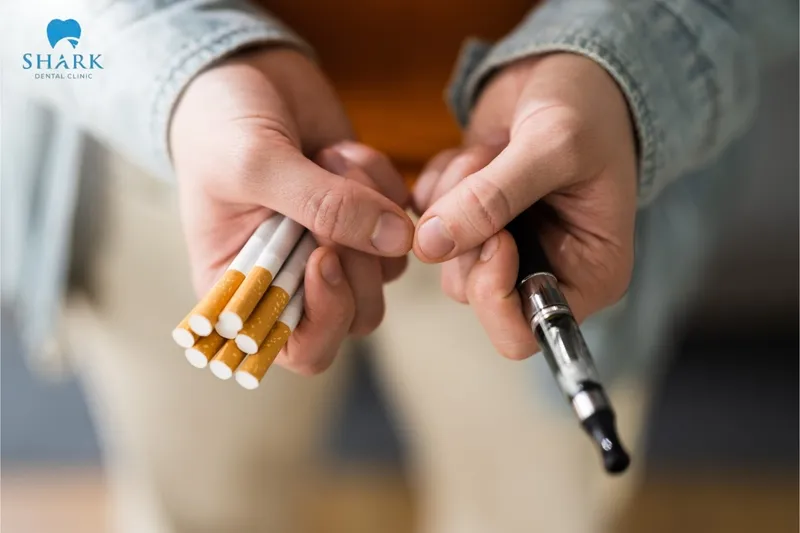 The use of e-cigarettes is not recommended after a tooth filling, as they can similarly contribute to delayed healing, increased risk of infection, and other related complications