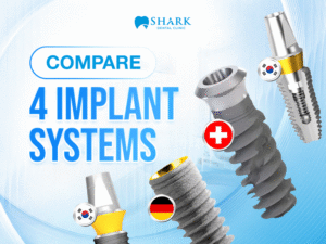 4 implant lines used at Shark Dental Clinic