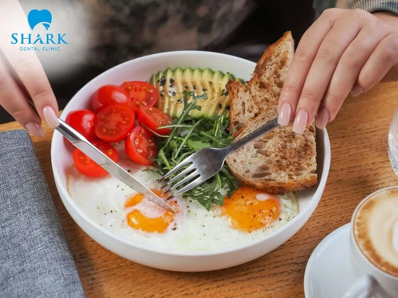 Limiting hard and sticky foods helps protect the porcelain bridge and maintain the restorative result